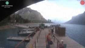 Lake Minnewanka animated GIF