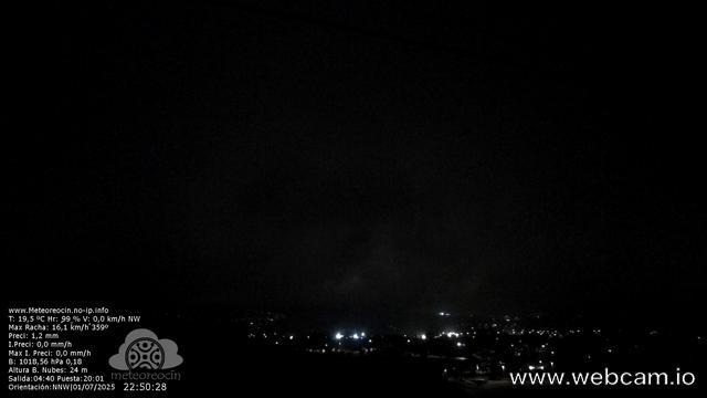 time-lapse frame, MeteoReocín webcam