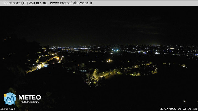 time-lapse frame, Bertinoro webcam
