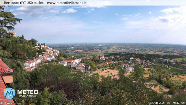 time-lapse frame, Bertinoro webcam