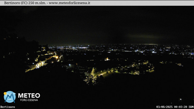 time-lapse frame, Bertinoro webcam