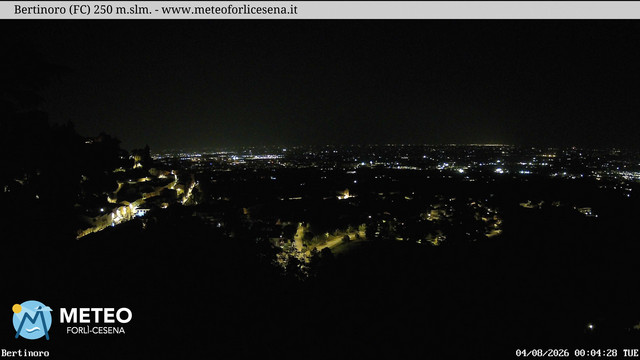 time-lapse frame, Bertinoro webcam