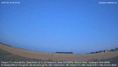view from Carstairs Sky Cam on 2025-09-18