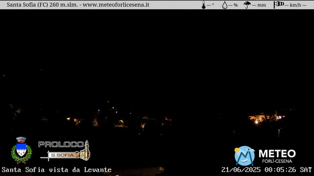 time-lapse frame, Santa Sofia webcam