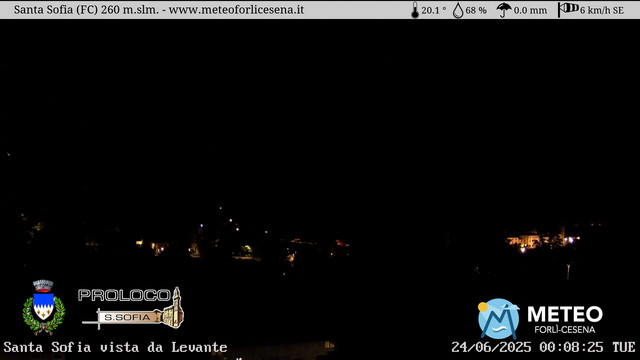 time-lapse frame, Santa Sofia webcam