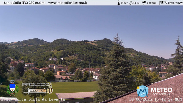 time-lapse frame, Santa Sofia webcam