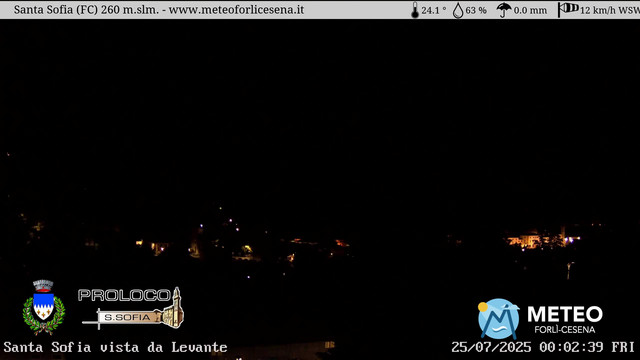 time-lapse frame, Santa Sofia webcam