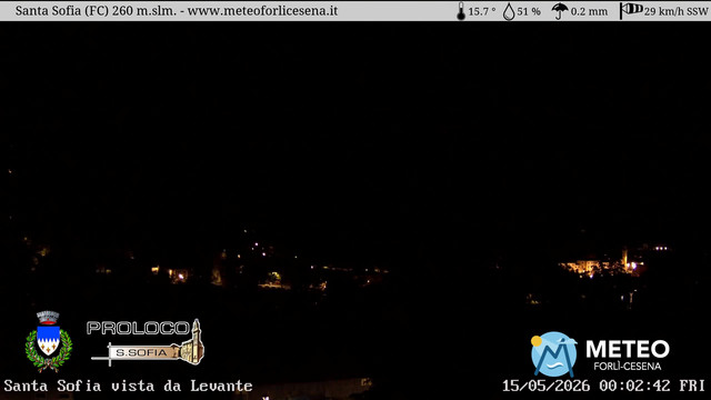 time-lapse frame, Santa Sofia webcam