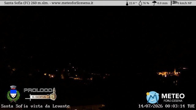 time-lapse frame, Santa Sofia webcam