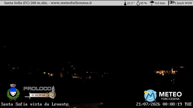 time-lapse frame, Santa Sofia webcam