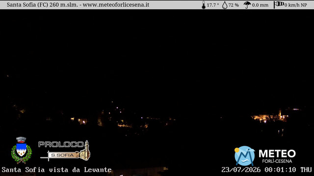time-lapse frame, Santa Sofia webcam