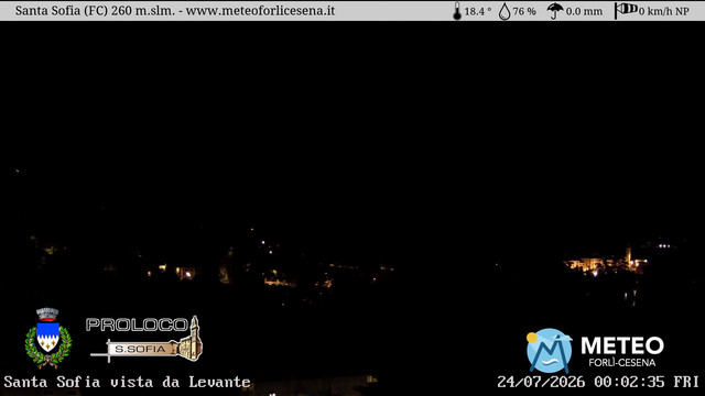 time-lapse frame, Santa Sofia webcam