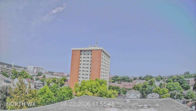view from University Place Apartments - North Weather on 2026-08-22