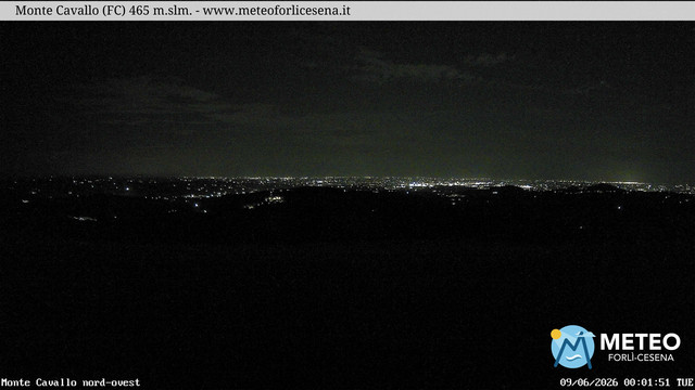 time-lapse frame, Monte Cavallo Nord webcam