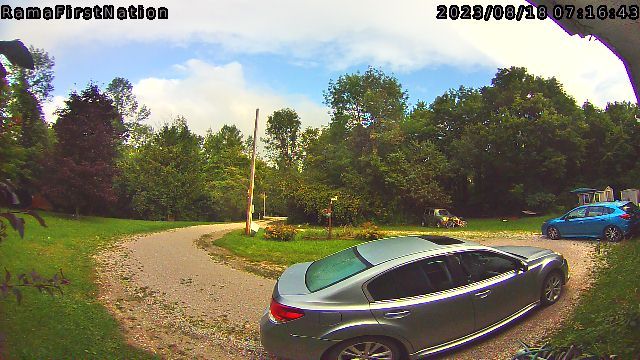 time-lapse frame, Morning Bow webcam