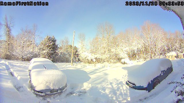 time-lapse frame, Snow2023 webcam