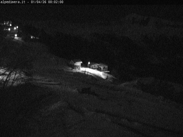 time-lapse frame, Alpe di Mera - Arrivo pista Baita e campo scuola webcam