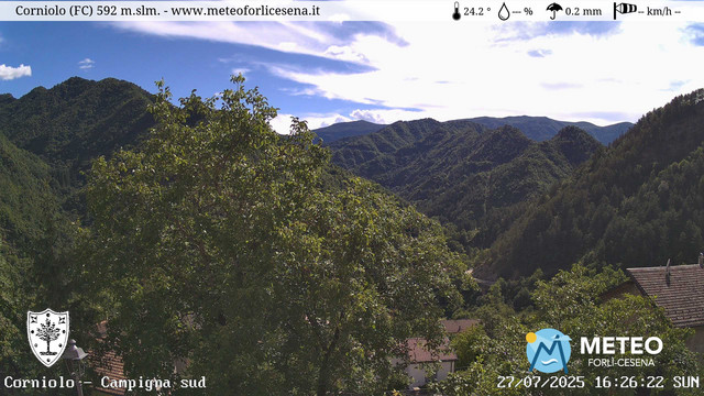 time-lapse frame, Corniolo webcam