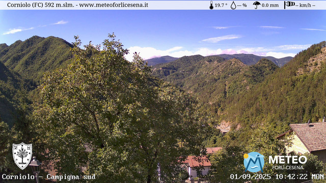 time-lapse frame, Corniolo webcam