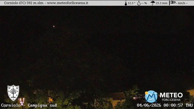 time-lapse frame, Corniolo webcam