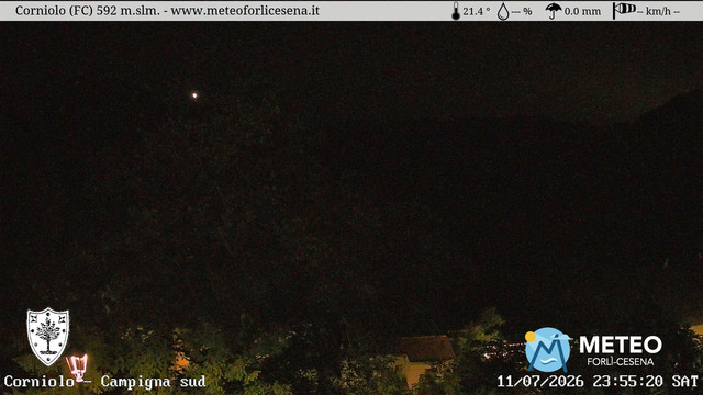 time-lapse frame, Corniolo webcam
