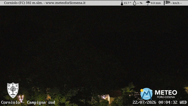 time-lapse frame, Corniolo webcam