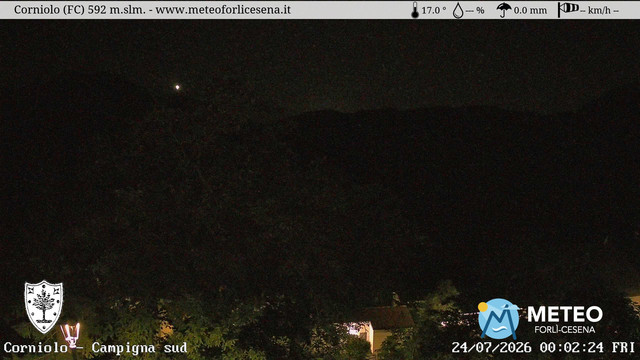time-lapse frame, Corniolo webcam