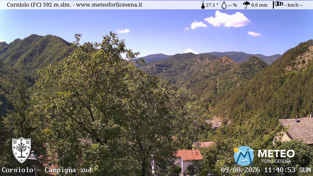 time-lapse frame, Corniolo webcam