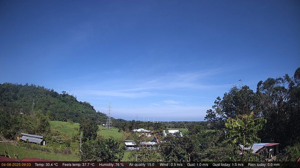 time-lapse frame, Bauang Weathercam webcam