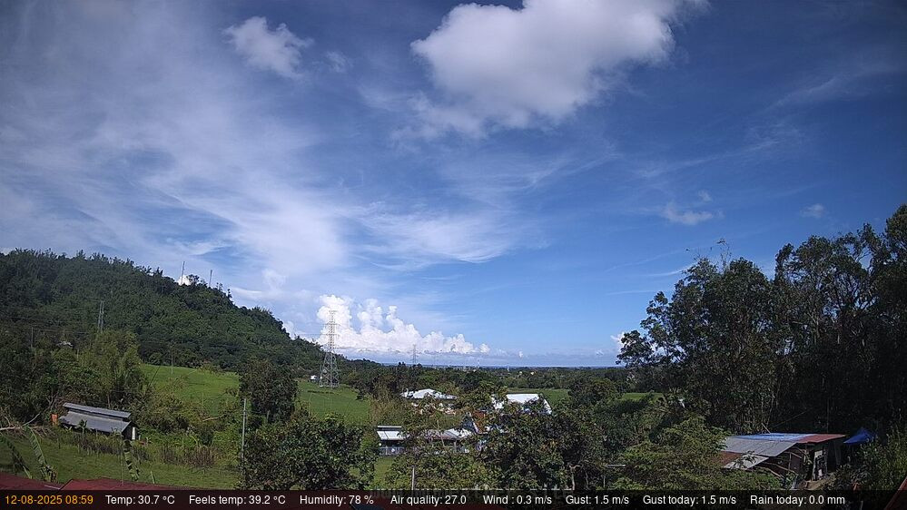 time-lapse frame, Bauang Weathercam webcam