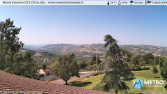 view from Monte Palareto on 2025-08-16