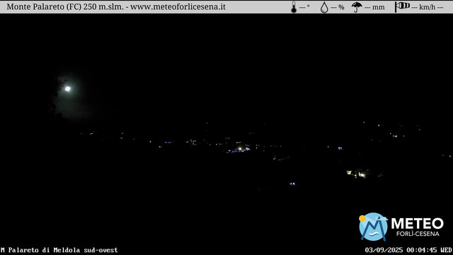 time-lapse frame, Monte Palareto webcam