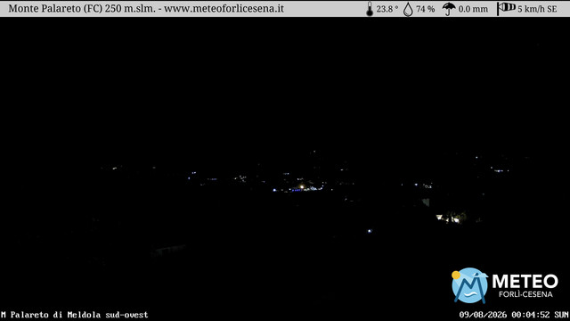 time-lapse frame, Monte Palareto webcam
