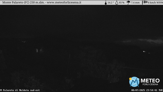 time-lapse frame, Monte Palareto SE webcam