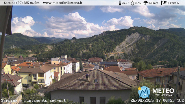 time-lapse frame, Sarsina webcam