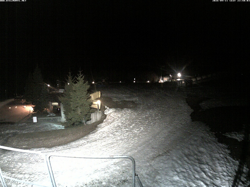 time-lapse frame, Bielmonte piste versante sud webcam