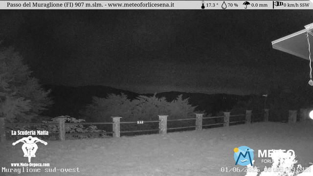 time-lapse frame, Passo del Muraglione webcam