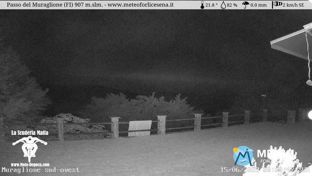 time-lapse frame, Passo del Muraglione webcam