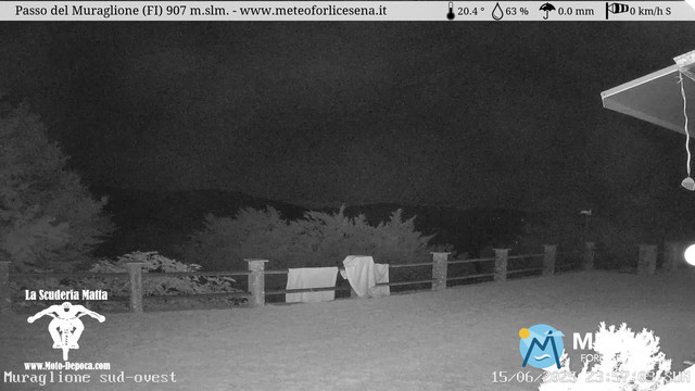 time-lapse frame, Passo del Muraglione webcam
