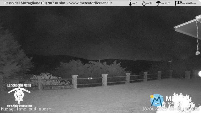 time-lapse frame, Passo del Muraglione webcam