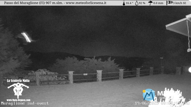 time-lapse frame, Passo del Muraglione webcam