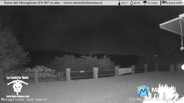 time-lapse frame, Passo del Muraglione webcam