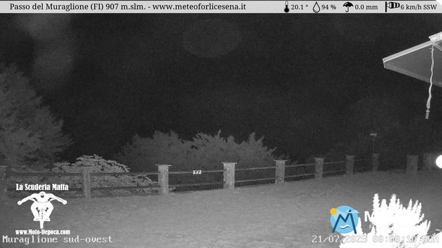 time-lapse frame, Passo del Muraglione webcam