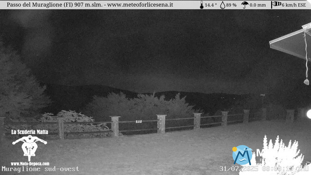 time-lapse frame, Passo del Muraglione webcam