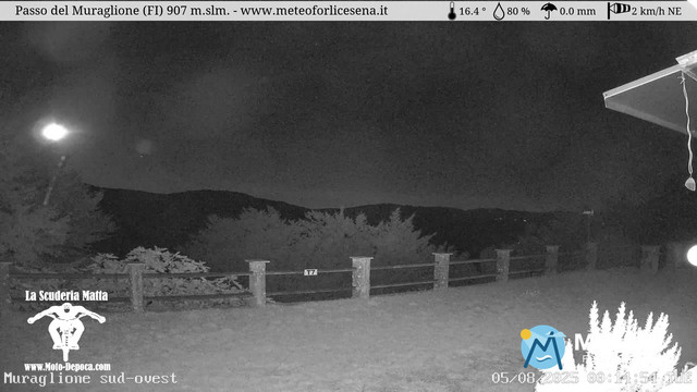 time-lapse frame, Passo del Muraglione webcam