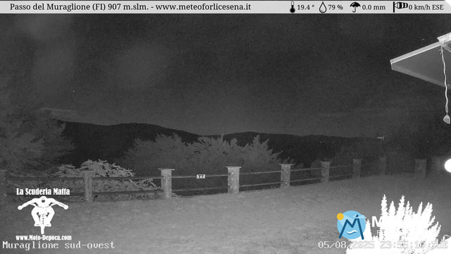 time-lapse frame, Passo del Muraglione webcam
