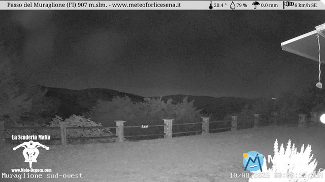 time-lapse frame, Passo del Muraglione webcam