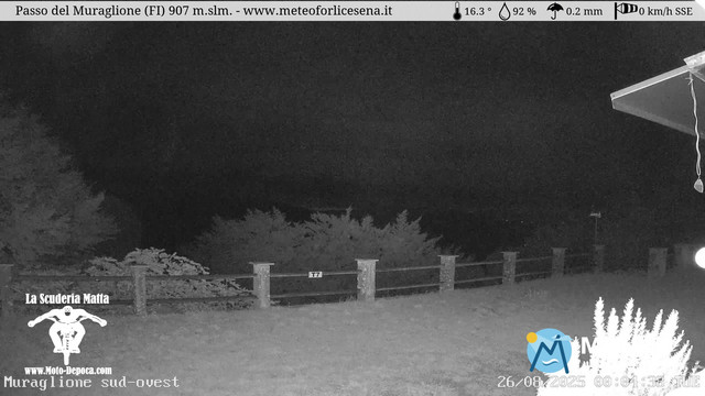 time-lapse frame, Passo del Muraglione webcam