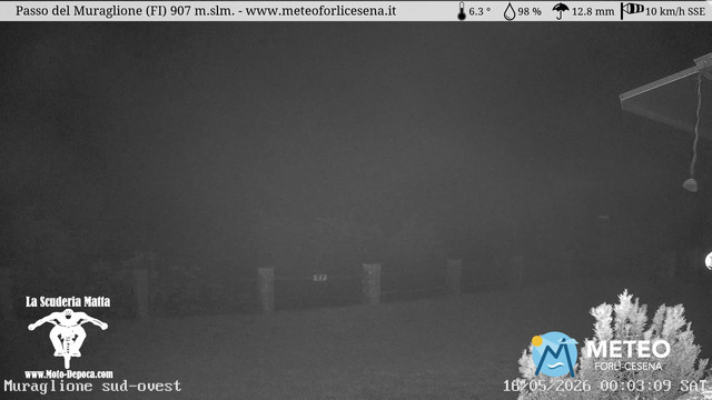 time-lapse frame, Passo del Muraglione webcam