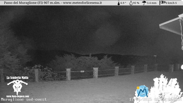 time-lapse frame, Passo del Muraglione webcam